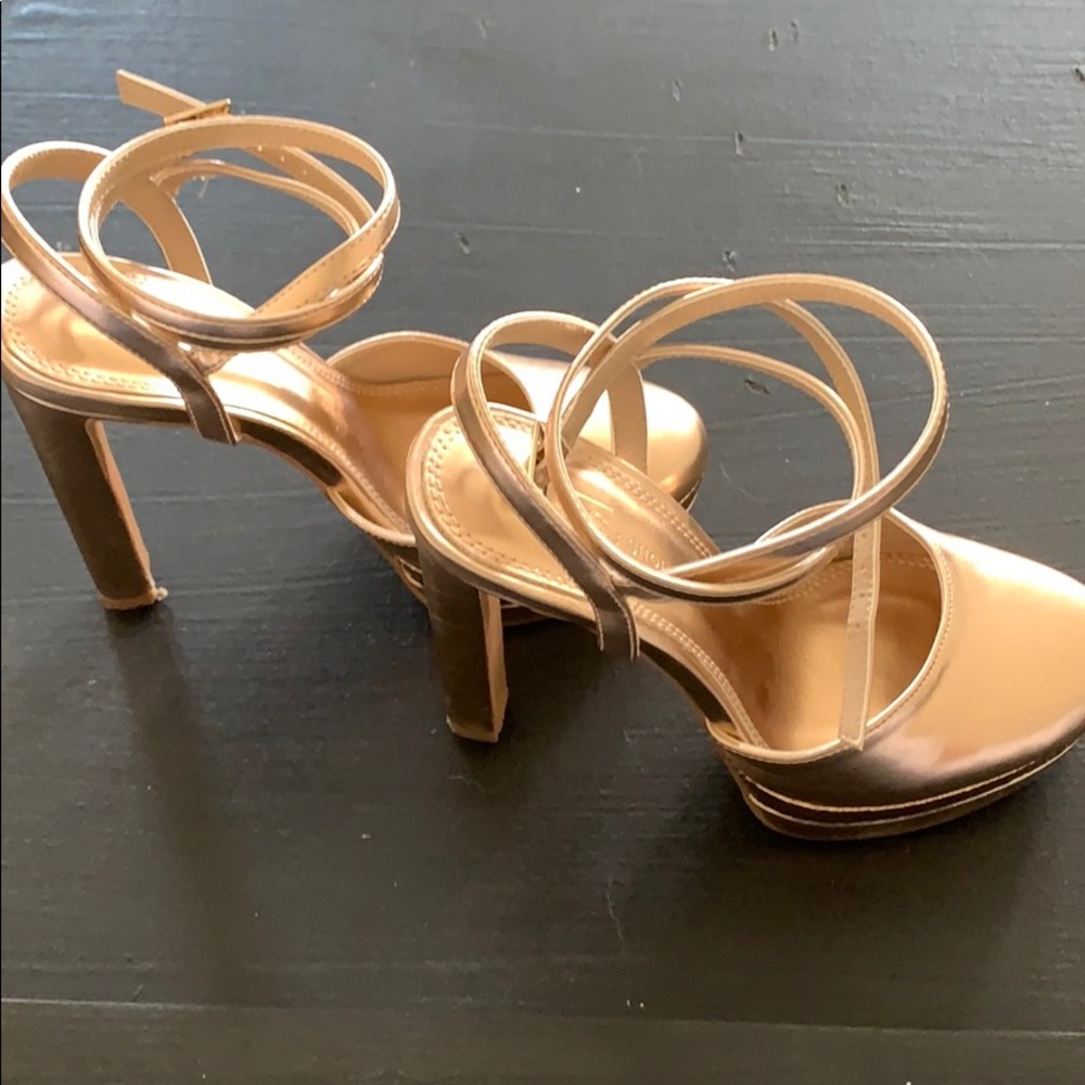 ASOS gold high heels
